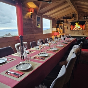 Fondue vigneronne au chalet